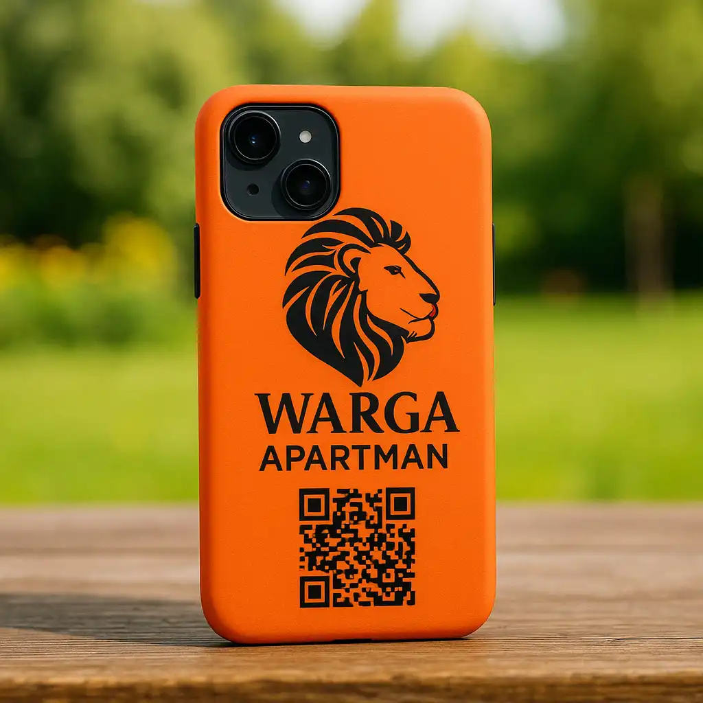 Egyedi szálláshelyi grafikával készült telefontok